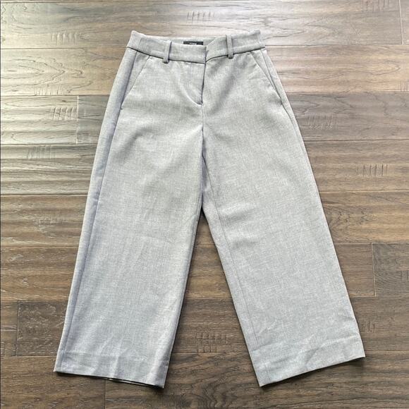 J. CREW Wide Leg Trouser Womens Sz 2 Petite Grey - Picture 1 of 5